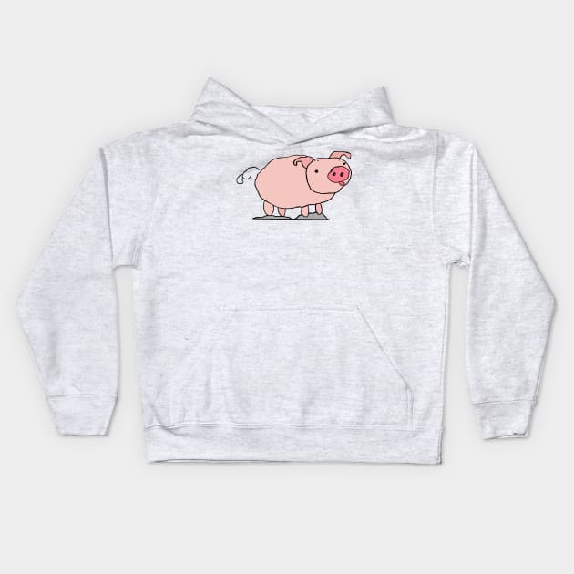 Piggy by Kids Kids Hoodie by SpookyMeerkat